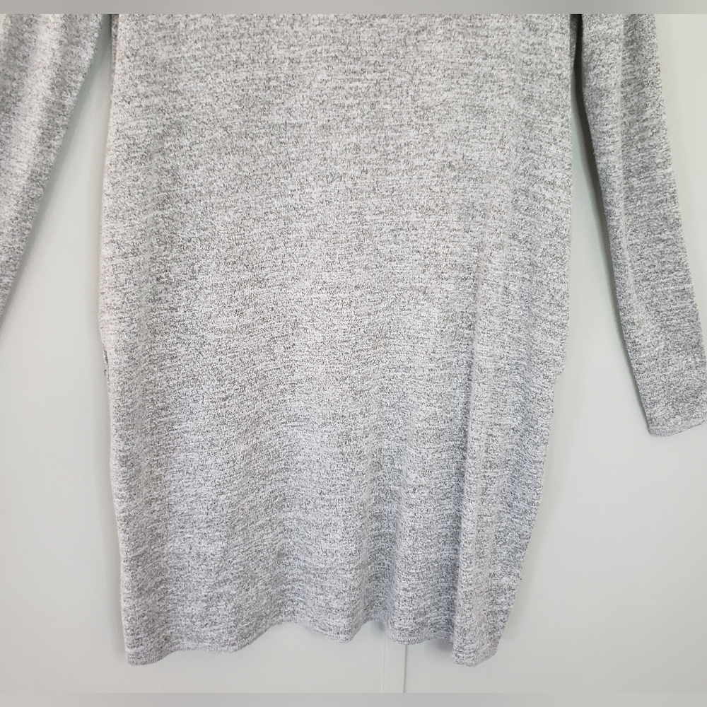 Aritzia Wilfred Free Gray Gail V-Neck Sweater Mini Dress - Picture 9 of 12